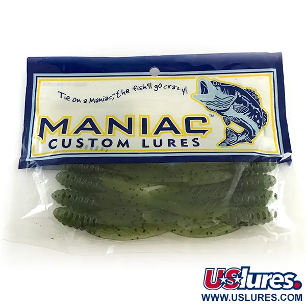 Maniac Custom Lures Maniac Cut'r Bug, силікон 9 шт., Green Pumpking, , до рибалки #6668