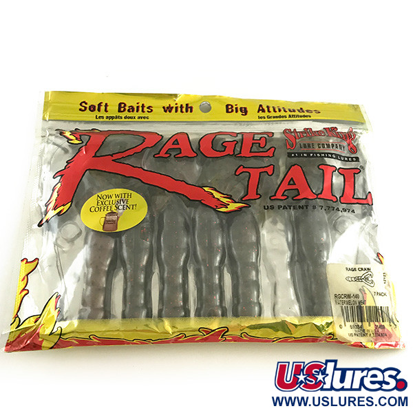 Strike King STRIKE KING Rage Tail Rage Craw, силікон, 6 шт., Watermelon Meat, , до рибалки #6673