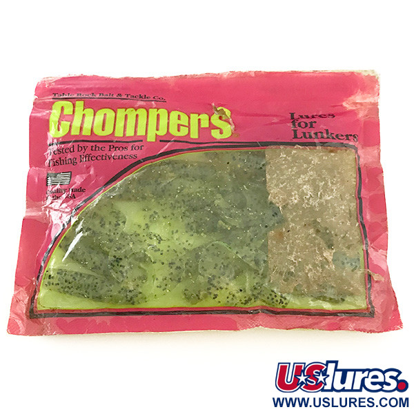  Chompers Single Tail Grub, 15 шт., Chartreuse Pepper​, , до рибалки #6681