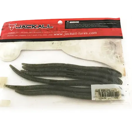 Jackall Flick Shake Worm, силікон, Green Pumpking Pepper, до рибалки #6685