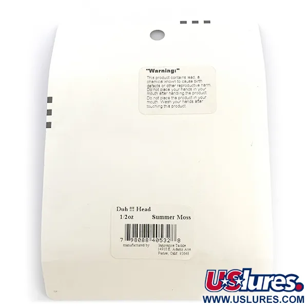 Other DUH!!! Head набір офсетних джиг-головок, чорний/зелений металік, 14 г, до рибалки #6721