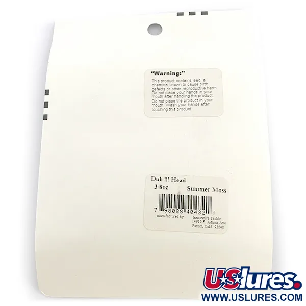 Other DUH!!! Head набір офсетних джиг-головок, Оливковий/червоний, 11 г, до рибалки #6722