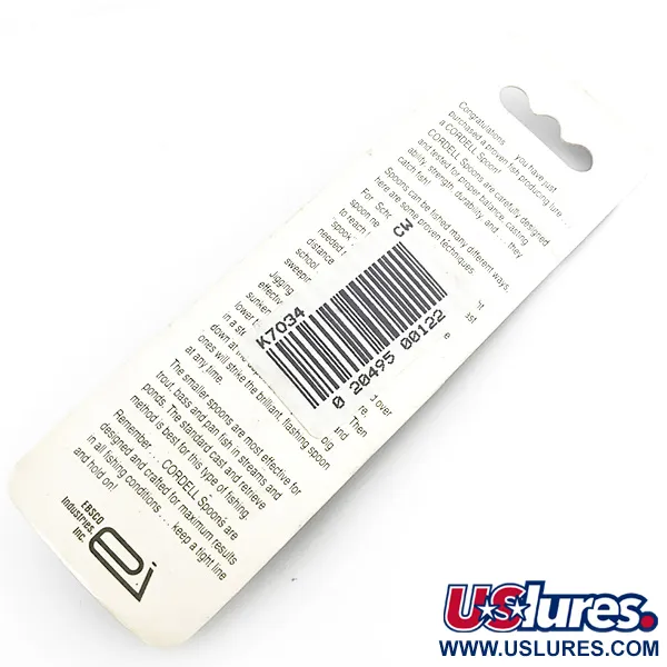  Cotton Cordell СС Spoon, срібло, 21 г, блесна коливалка (колебалка) #6725