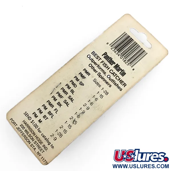  Panther Martin 9, срібло/зелений, 11 г, блешня оберталка (вертушка) #6732