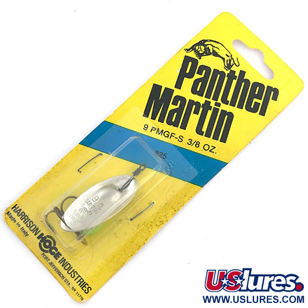  Panther Martin 9, срібло/зелений, 11 г, блешня оберталка (вертушка) #6732