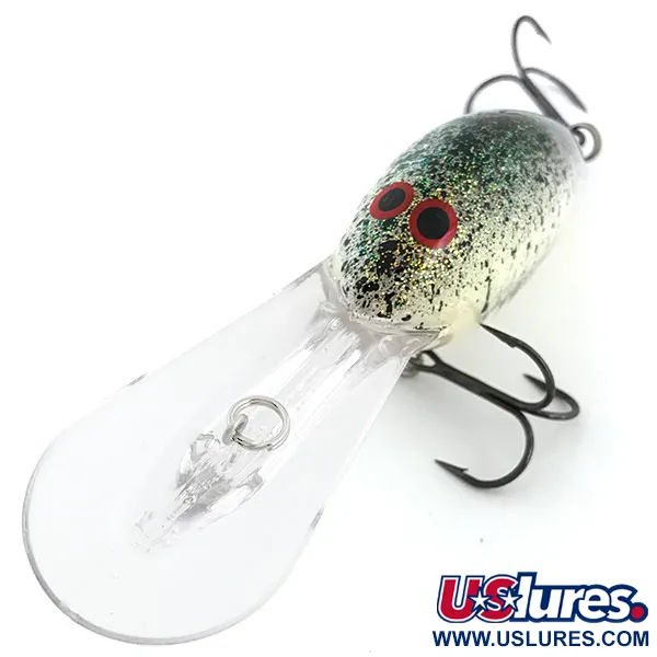  Norman DD22 , білий/чорний/райдужний гліттер, 28 г, воблер #6742