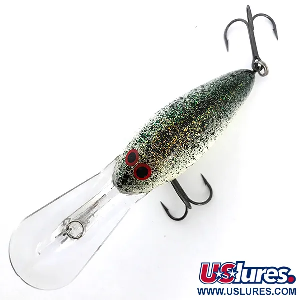  Norman DD22 , білий/чорний/райдужний гліттер, 28 г, воблер #6742