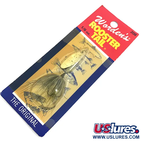 Yakima Bait Worden’s Original Rooster Tail, золото, 3,6 г, блешня оберталка (вертушка) #6746