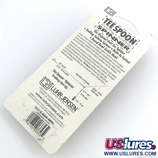 Luhr Jensen TEE Spoon 4, нікель/рожевий, 10 г, блешня оберталка (вертушка) #6749