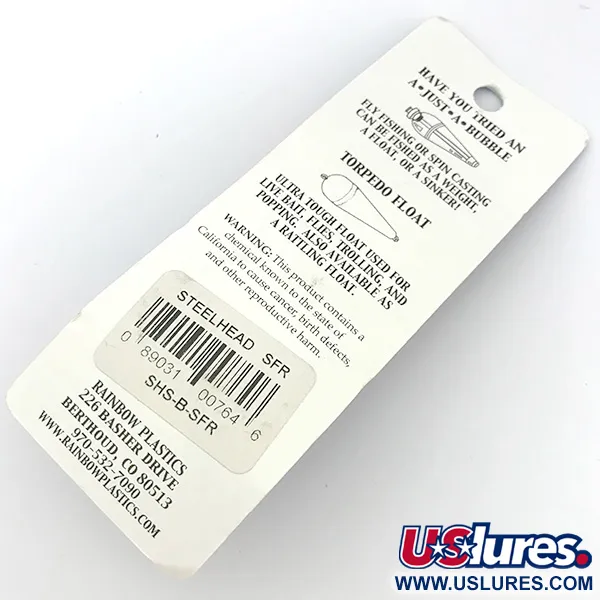 Rainbow Plastics Steelhead UV (світиться в ультрафіолеті), неоновий помаранчевий, 14 г, блесна коливалка (колебалка) #6750