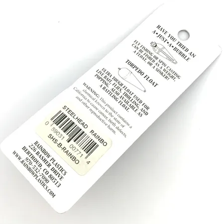 Rainbow Plastics Steelhead UV (світиться в ультрафіолеті), райдужний, 14 г, блесна коливалка (колебалка) #6752