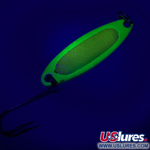 Luhr Jensen Needlefish 1 UV (світиться в ультрафіолеті), Шартрез, 2 г, блесна коливалка (колебалка) #6764