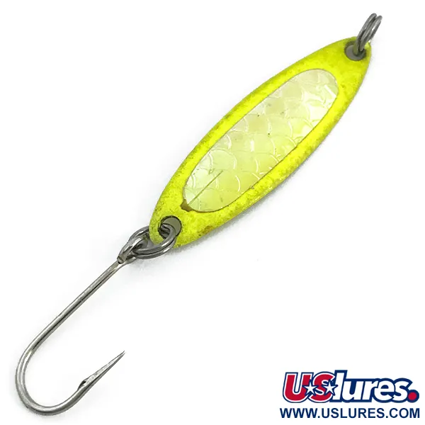 Luhr Jensen Needlefish 1 UV (світиться в ультрафіолеті), Шартрез, 2 г, блесна коливалка (колебалка) #6764