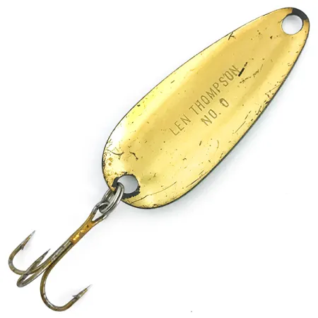Len Thompson #0, зелений/чорний/золото, 17 г, блесна коливалка (колебалка) #6765