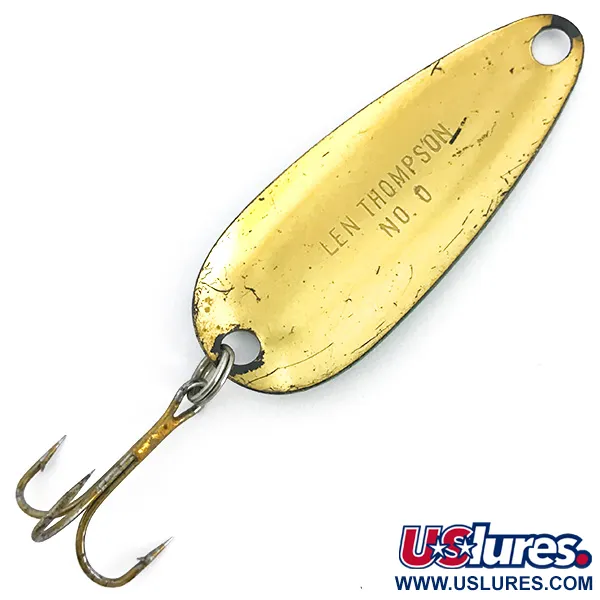  Len Thompson #0, зелений/чорний/золото, 17 г, блесна коливалка (колебалка) #6765