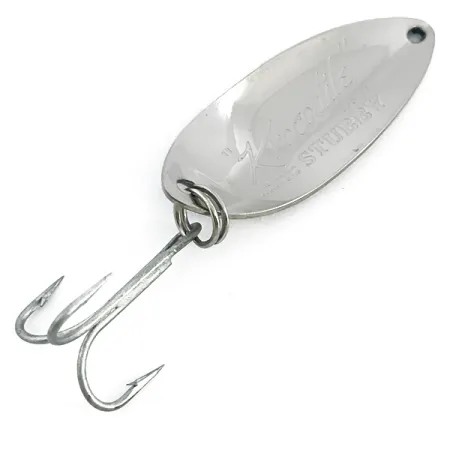 Luhr Jensen Krocodile Stubby, нікель/синій, 14 г, блесна коливалка (колебалка) #6774