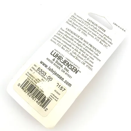 Luhr Jensen Loco 1 UV (світиться в ультрафіолеті), червоний/голограма, 4 г, блесна коливалка (колебалка) #6779