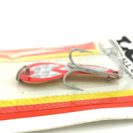 Luhr Jensen Loco 1 UV (світиться в ультрафіолеті), червоний/голограма, 4 г, блесна коливалка (колебалка) #6779