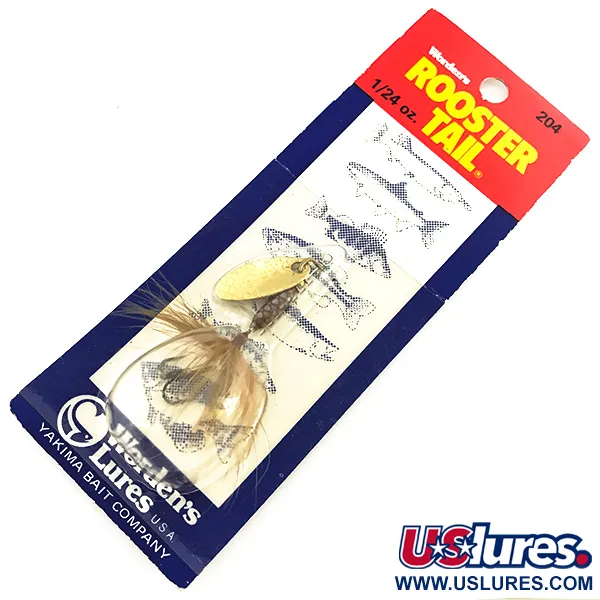 Yakima Bait Worden’s Original Rooster Tail, золото, 1,18 г, блешня оберталка (вертушка) #6796