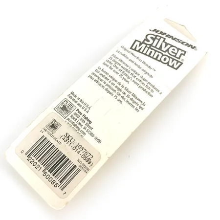 Незачіпляйка Johnson Silver Minnow, золото, 7 г, блесна коливалка (колебалка) #6798