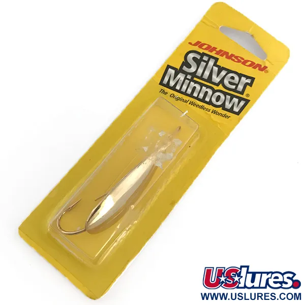  Незачіпляйка Johnson Silver Minnow, золото, 7 г, блесна коливалка (колебалка) #6798