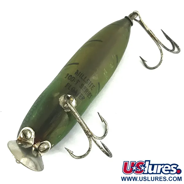 Millsite Tackle Millsite Wig Wag Floater 100 series, зелений, 12 г, воблер #6814
