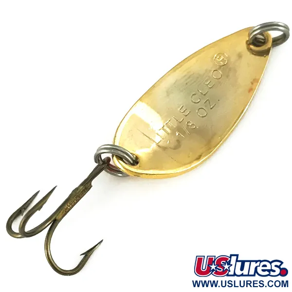  Acme Little Cleo UV (світиться в ультрафіолеті), золото/помаранчевий, 3,5 г, блесна коливалка (колебалка) #6818