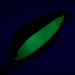  Acme Little Cleo UV (світиться в ультрафіолеті), нікель/зелений, 3,5 г, блесна коливалка (колебалка) #6819