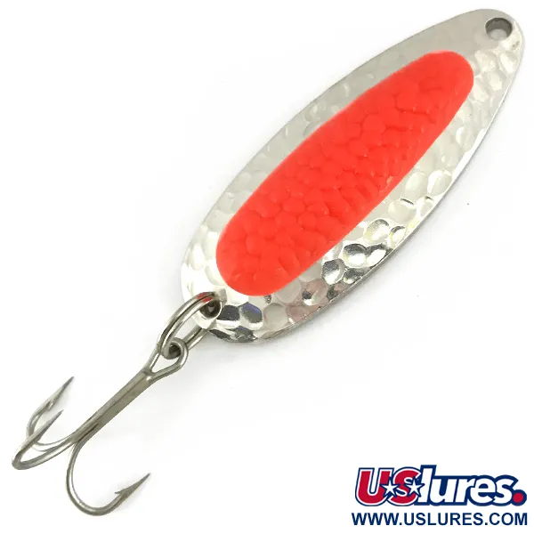  Blue Fox Pixee UV (світиться в ультрафіолеті), карбований нікель/помаранчевий, 14 г, блесна коливалка (колебалка) #6822