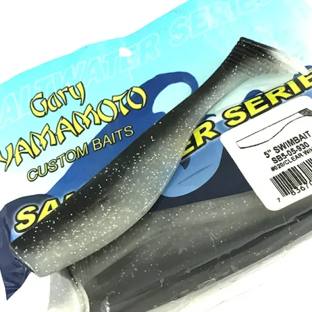 Gary Yamamoto Yamamoto Saltwater series, силікон, 3 шт., Black w/Hologram Belly, до рибалки #6830