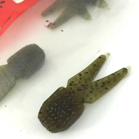 Zoom Tiny Salty Chunk, силікон, Green Pumpkin Red, до рибалки #6831