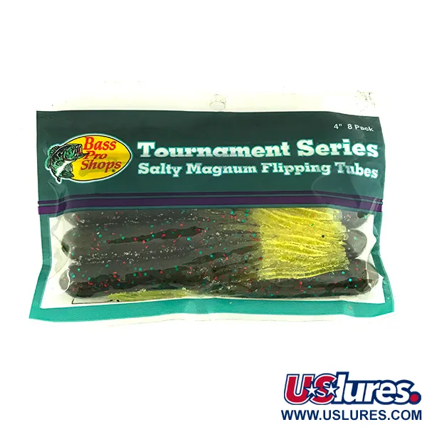 Bass Pro Shops Salty Magnum Flipping Tubes, силікон, 8 шт.