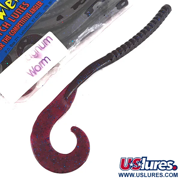 Other Prowler Magnum Worm, силікон, 8 шт., Blue Fleck, , до рибалки #6837