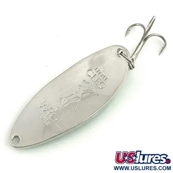 Seneca Little Cleo (Hula Girl, світиться в темряві), білий/зелений/нікель, 18 г, блесна коливалка (колебалка) #6868