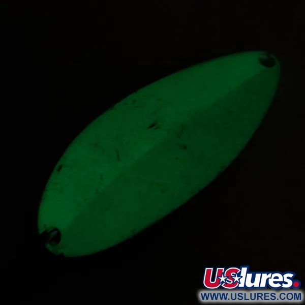 Seneca Little Cleo (Hula Girl, світиться в темряві), білий/зелений/нікель, 18 г, блесна коливалка (колебалка) #6868