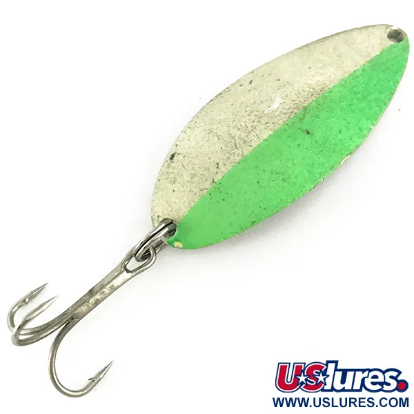 Seneca Little Cleo (Hula Girl, світиться в темряві), білий/зелений/нікель, 18 г, блесна коливалка (колебалка) #6868