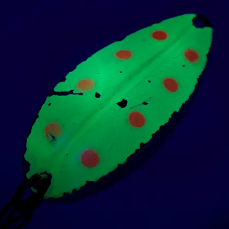 TODDCO Main liner UV (світиться в ультрафіолеті), жовтий/червоний/нікель, 12,5 г, блесна коливалка (колебалка) #6878