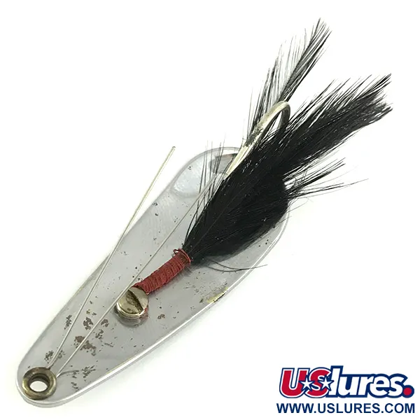 Weezel bait Rex Spoon, нікель/чорний, 12,5 г, блесна коливалка (колебалка) #6879