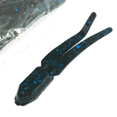 Zoom Skinny Chunk, силікон, 18 шт., Black/Blue Glitter, до рибалки #6895