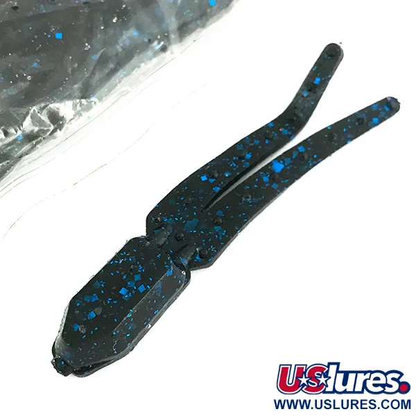  Zoom Skinny Chunk, силікон, 18 шт., Black/Blue Glitter, , до рибалки #6895