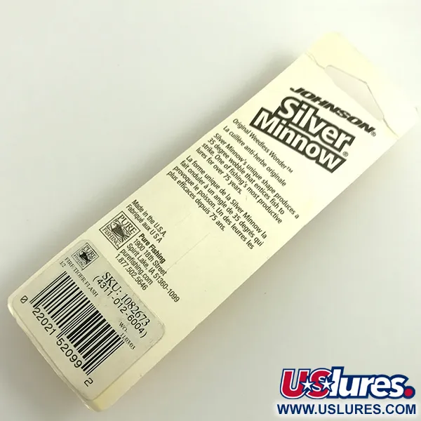  Незачіпляйка Johnson Silver Minnow, райдужний окунь, 14 г, блесна коливалка (колебалка) #6912