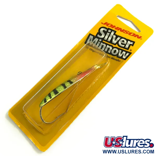  Незачіпляйка Johnson Silver Minnow, райдужний окунь, 14 г, блесна коливалка (колебалка) #6912