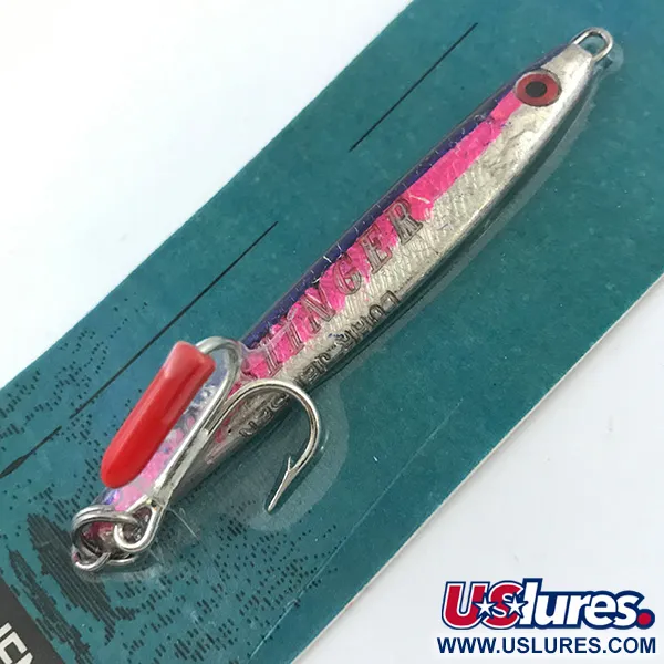 Luhr Jensen Deep Stinger UV (світиться в ультрафіолеті), срібло/червоний, 21 г, блесна коливалка (колебалка) #6927