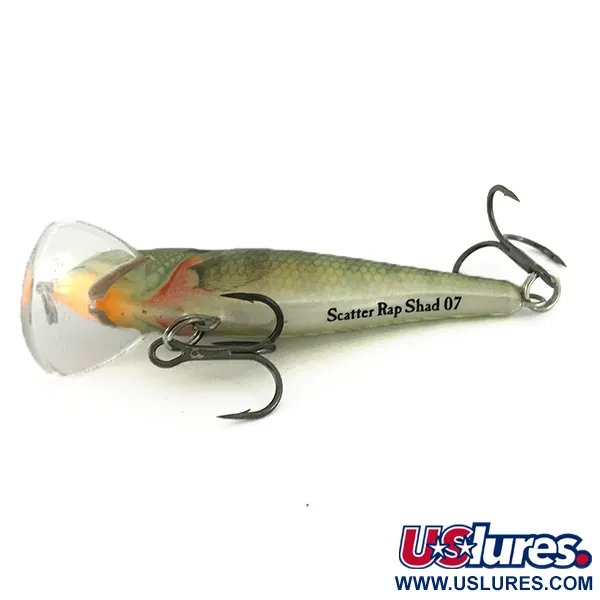  Rapala Scatter Rap Shad SCRS07, Окунь, 7 г, воблер #6943