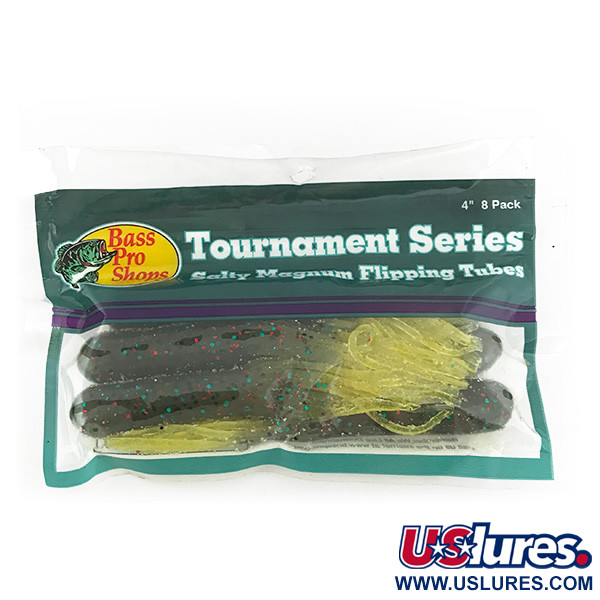  Bass Pro Shops Tournament Series, силікон, 6 шт., Green Pumpkin Chartreus, , до рибалки #6952