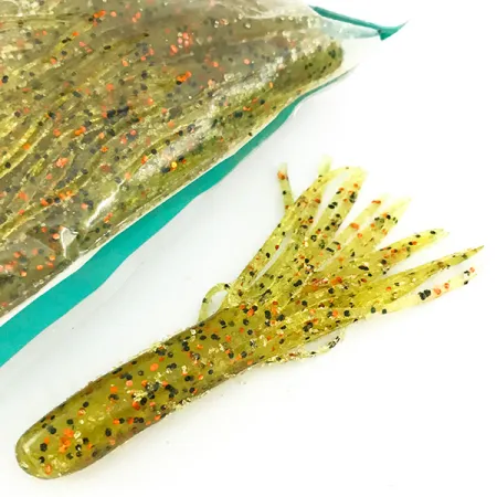 Bass Pro Shops Tournament Series, силікон, 23 шт., Green Pumpkin/Red, до рибалки #6955