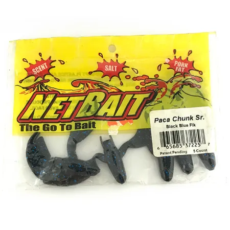 NetBait Netbait Chunk Sr, силікон, 5 шт., Black Blue, до рибалки #6956
