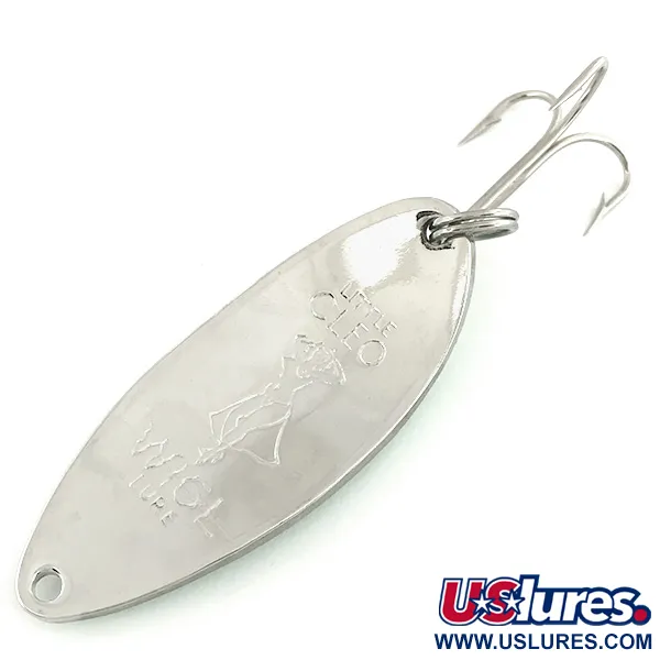 Seneca Little Cleo (Hula Girl, світиться в темряві), білий/зелений/нікель, 18 г, блесна коливалка (колебалка) #6969