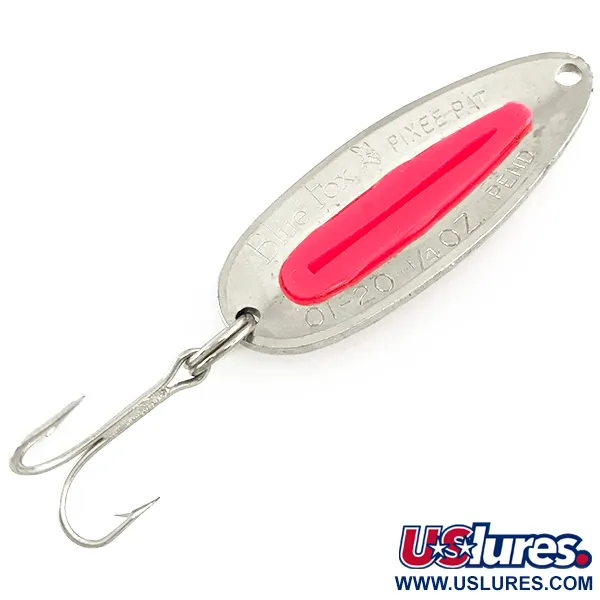  Blue Fox Pixee UV (світиться в ультрафіолеті), карбований нікель/рожевий, 7 г, блесна коливалка (колебалка) #6976