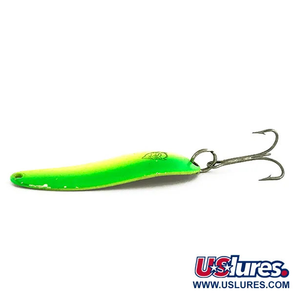 Eppinger Dardevle Cop-E-Cat 7400 UV (світиться в ультрафіолеті), неоновий жовтий/зелений/нікель, 14 г, блесна коливалка (колебалка) #6978
